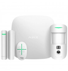 Ajax StarterKit Cam Комплект беспроводной сигнализации Белый