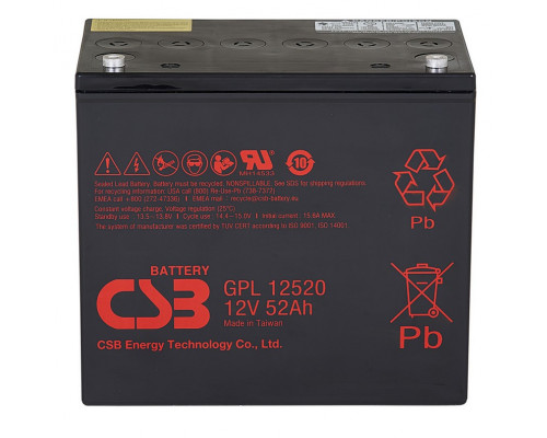 CSB GPL 12520 Аккумулятор 12В 52Ач